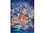 Cobble Hill Puzzle Ski Town - Puzzle Da 500 Pezzi Per Il Divertimento Invernale