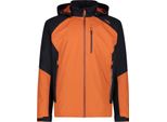 Cmp Giacca Da Uomo In Ripstop Clima Protect Con Cappuccio Staccabile Arancione 48
