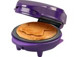 Mini Piastra Per Waffel Bestron, Piastra Per Waffel Con Piastra Speciale "Fantasma"", Dimensione Waffel: Ø 10 Cm, Dimensione Ideale Per Bambini, Per Compleanni O Come Regalo, Luce Di Cottura E Rivestimento Antiaderente, Colore: Viola"