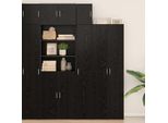 Vidaxl Armadio A Muro A Parete Look Rovere Nero 30 X 42,5 X 40 Cm