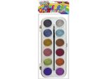 Acquerelli Metallizzati 12 Colori 30 Mm Fun&Joy 406026