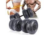 Deiris Set Di Manubri Ad Acqua, Riempibili, Manubri Da Viaggio, Peso Manubrio Regolabile, Portatili, Per Uomini E Donne - Allenamento Di Forza Fitness Training