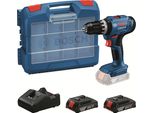 Avvitatore A Percussione A Batteria Gsb 18V-25, 2 Batterie Gba 18V 2,0 Ah