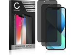 2X Vetro Temperato 9H Cellonic Compatibile Con Apple Iphone 13 (Protezione Da Sguardi Indiscreti 9H, Screen Protector Glass Pellicola Protettiva Per Telefono Smartphone