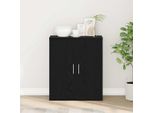 Vidaxl Credenza In Rovere Nero 60X31X70 Cm Materiale A Base Di Legno