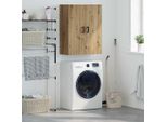 Vidaxl Armadio A Muro A Parete Marrone 69,5 X 34 X 90 Cm Materiale A Base Di Legno