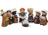 Set Di Statuette Per Culla Di Natale In Pietra Fusa Dipinta A Mano 8 Cm - 8 Pezzi - Statuette Per La Decorazione Della Tavola Della Culla Di Natale In Poliresina Dipinta In Dettaglio