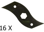 16 X 15 Cm Lama Scarificatrice Per Partner P3538 P P4038 P-H / 544 42 10-01