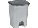 Bidone A Pedale Keeeper "Torge"" 2X 11 Litri Argento"
