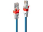 Lindy Premium - Cavo Patch - RJ-45 (M) - RJ-45 (M) - 15,0 M - Sftp - Cat 6A - Liscio, Senza Alogeni - Blu (45380)