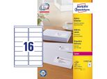 Avery Zweckform Quickpeel Etichette Per Indirizzi 99,1 X 33,9 Mm Bianco 1.600 Etichette