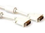 Act Cavo Di Collegamento DVI-D Dual Link Maschio-Maschio Di Alta Qualità 1,8 M Cavo Dvi 1,8 M Avorio (AK3630)