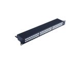 Pannello Patch Cat 6A 19" 1U, 500 Mhz Nero 24 Porte"