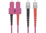 Helos 126435 Cavo Patch In Fibra Ottica 50/125µM OM4 Sc/St Erika-Viola