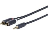 Vivolink - Promjrca2.5 2,5M 3,5Mm 2 X Rca Nero Cavo Audio - Cavo Audio (3,5Mm, Maschio, 2 X Rca, Maschio, Destra, Destra)