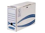 Fellowes Bankers Box Scatola Archivio Di Base, Blu (L)80 Mm In Cartone Riciclato Al 100%, ,