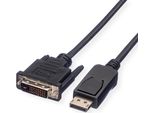 Value Cavo Displayport Dp St - Dvi (24+1) St, Lsoh, Nero, 5 M