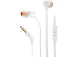 Jbl T110 Cuffie In-Ear, Microfono, Auricolari, Colore: Bianco
