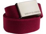Urban Classics TB305 | Cinture In Tela Taglia Unica - Colore: Borgogna - Taglia: Taglia Unica