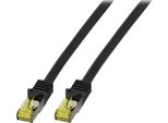 Efb MK7001.0,25B Efb RJ45 Patchkabel S/Ftp,Cat.6A,Lszh,0,25M,Schwarz