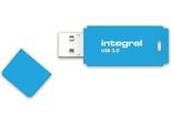 Integral - Chiavetta Usb Integral 128 Gb 3.0 Blu Neon | Soffio 1 Pezzo