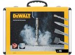 Set Di Scalpelli E Punte Dewalt 15 Pz. Sds-Plus