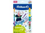 Penne Pelikan Con Punta In Fibra Colorella Magic Confezione Da 12 Pezzi
