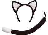 Set Di Costumi Da Gatto Per Bambini Bristol Novelty BN1227 (Taglia Unica) (Nero)