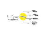 Hub Roline Usb 3.2 Gen 1, 4 Vie, Cavo Di Collegamento Di Tipo C