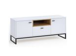 Tavolino Per Tv Bend – Bianco / Rovere Artisan