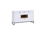 Cassettiera Combinata Bend – Bianco / Rovere Artisan
