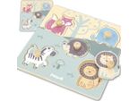 Viga Polarb, Puzzle In Legno Con Animali E Chiodini