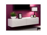 Tavolino Per Tv Ashton 140 – Bianco Lucido