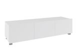 Tavolino Per Tv 150 Cm Chemung – Bianco / Bianco Lucido