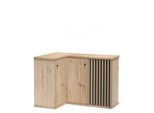 Cassettiera Ad Angolo Oruro – Rovere Artisan / Nero