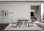 Itamoby - Tavolo Allungabile 120/180X90 Cm Mirhi Cemento Telaio E Gambe Antracite