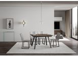 Itamoby - Tavolo Allungabile 120/180X90 Cm Mirhi Noce Telaio E Gambe Antracite