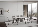 Itamoby - Tavolo Allungabile 120/180X90 Cm Mirhi Bianco Frassino Telaio E Gambe Antracite