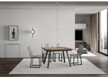 Itamoby - Tavolo Allungabile 120/180X90 Cm Mirhi Quercia Natura Telaio E Gambe Antracite