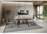 Itamoby - Tavolo Allungabile 160/220X90 Cm Mirhi Quercia Natura Telaio E Gambe Antracite