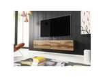 Armadietto Tv Con Illuminazione A Led 140 Cm Willa D – Rovere Wotan