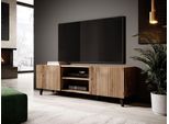 Elegante Tavolino Per Tv Haer 1 - Rovere Wotan / Nero
