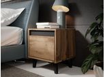 Set Di Comodini Barbra - Rovere Wotan / Antracite