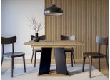 Tavolo Da Pranzo Moderno Allungabile Randoy - Rovere Artisan / Nero