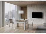 Itamoby - Tavolo Allungabile 120/180X90 Cm Bibi Mix Piano Noce - Base Bianco Frassino