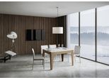 Itamoby - Tavolo Allungabile 120/180X90 Cm Cico Mix Piano Bianco Frassino - Base Quercia Natura