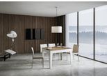 Itamoby - Tavolo Allungabile 120/180X90 Cm Cico Mix Piano Quercia Natura - Base Bianco Frassino