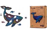 Puzzle Di Legno - Eco - Balena Possente A4 Puza4-01737