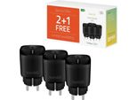 Hombli Smart Plug - 220V - Wifi - Funzione Timer - Compatibile Con Amazon Alexa E Google Home - Controllo Tramite App Hombli - 3 Pezzi - Bianco