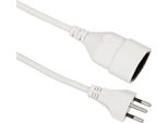 Cavo Di Prolunga Value T12/T13, Bianco, 5 M